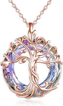 Collar con colgante de árbol de la vida