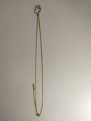 Collar con colgante trebol cinco hojas blanco - additional image 2